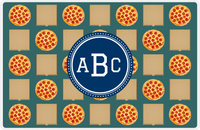 Thumbnail for Personalized Pepperoni Pizza Placemat II - Circle Nameplate -  View