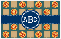 Thumbnail for Personalized Pepperoni Pizza Placemat II - Circle Ribbon Nameplate -  View