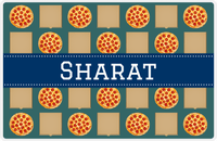 Thumbnail for Personalized Pepperoni Pizza Placemat II - Ribbon Nameplate -  View
