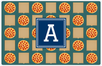 Thumbnail for Personalized Pepperoni Pizza Placemat II - Square Nameplate -  View