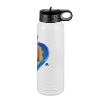 Thumbnail for Personalized Photo Water Bottle with Heart Design - Pop-Up Effect Picture, 30 oz Vacuum Insulated Stainless Steel Thermos, Double Walled Reusable Hydration Bottles for Travel, Gym, School, Office - Right View