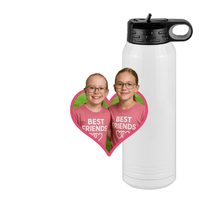 Thumbnail for Personalized Photo Water Bottle with Heart Design - Pop-Up Effect Picture, 30 oz Vacuum Insulated Stainless Steel Thermos, Double Walled Reusable Hydration Bottles for Travel, Gym, School, Office - Design View