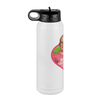 Thumbnail for Personalized Photo Water Bottle with Heart Design - Pop-Up Effect Picture, 30 oz Vacuum Insulated Stainless Steel Thermos, Double Walled Reusable Hydration Bottles for Travel, Gym, School, Office - Left View