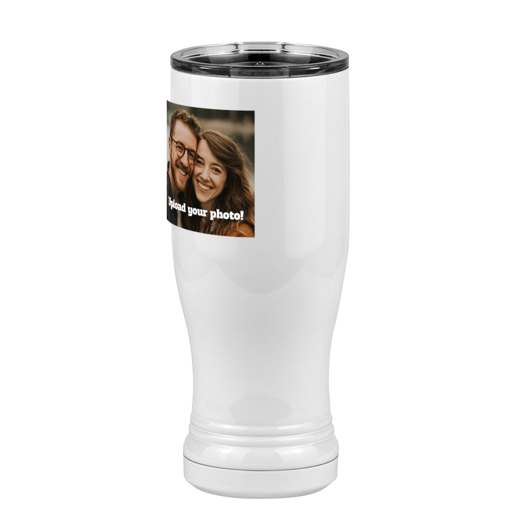 Personalized Pilsner Tumbler (14 oz) - Upload Your Photo - Front Left View