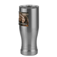 Thumbnail for Personalized Pilsner Tumbler (14 oz) - Upload Your Photo - Front Left View