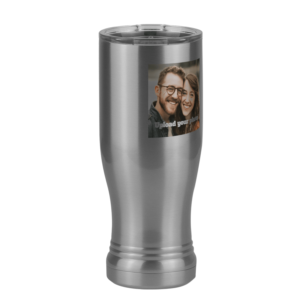 Personalized Pilsner Tumbler (14 oz) - Upload Your Photo - Front Right View