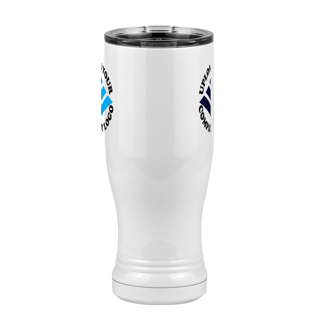 Personalized Pilsner Tumbler (14 oz) - Upload Your Logo - Front View