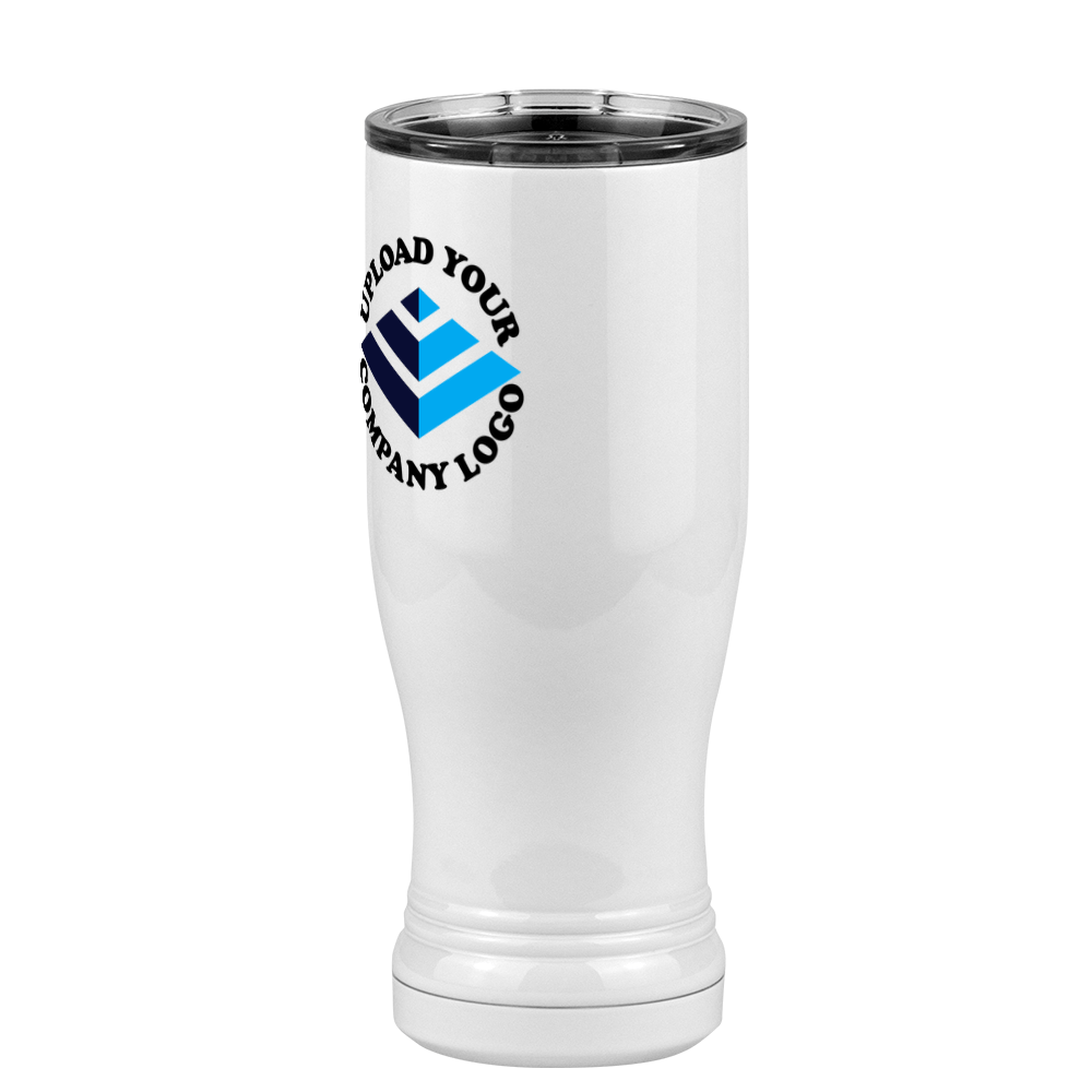 Personalized Pilsner Tumbler (14 oz) - Upload Your Logo - Front Left View