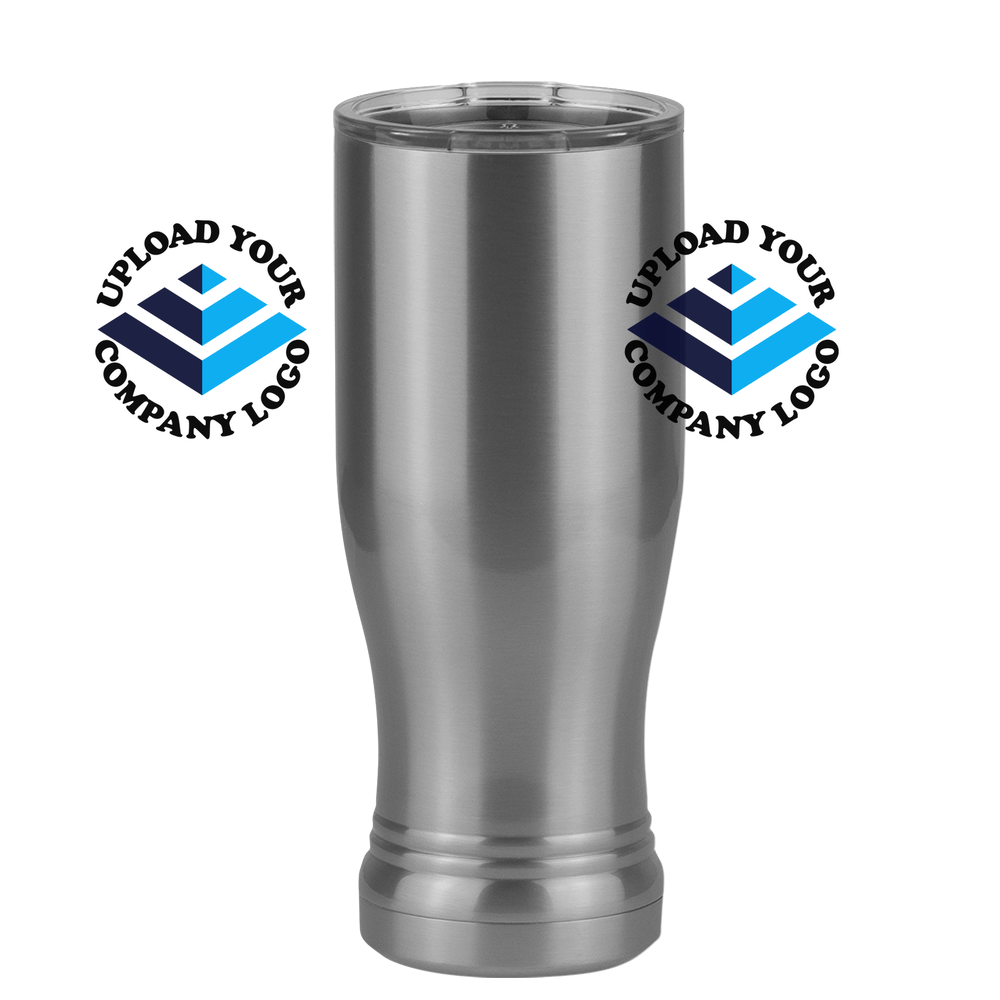 Personalized Pilsner Tumbler (14 oz) - Upload Your Logo - Design View