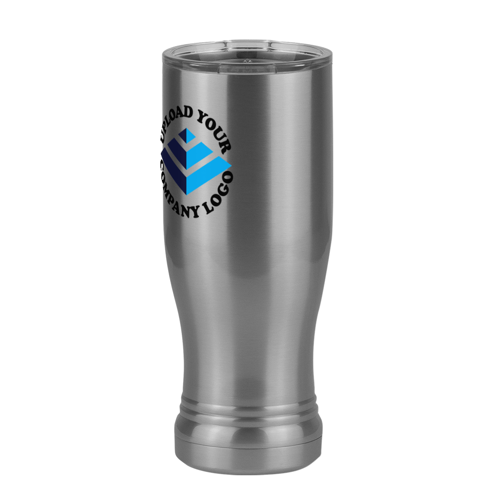 Personalized Pilsner Tumbler (14 oz) - Upload Your Logo - Front Left View