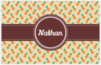Thumbnail for Personalized Pineapple Placemat IV - Circle Ribbon Nameplate -  View