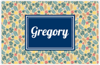 Thumbnail for Personalized Pineapple Placemat VII - Island Time - Rectangle Nameplate -  View