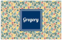 Thumbnail for Personalized Pineapple Placemat VII - Island Time - Square Nameplate -  View