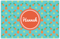 Thumbnail for Personalized Pineapple Placemat II - Pineapple Slice - Circle Nameplate -  View