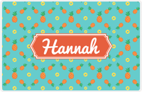 Thumbnail for Personalized Pineapple Placemat II - Pineapple Slice - Decorative Rectangle Nameplate -  View