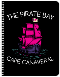 Thumbnail for Personalized Pirates Notebook - Pirate Ship - Front View