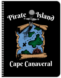 Thumbnail for Personalized Pirates Notebook - Pirate Island - Front View