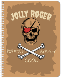 Thumbnail for Personalized Pirates Notebook - Pirates Are Cool - Front View