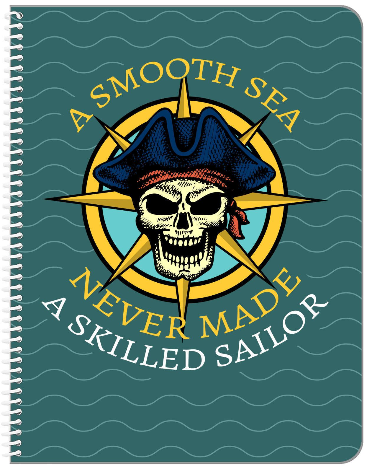 Pirates Notebook - A Smooth Sea - Front View