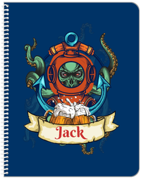Thumbnail for Personalized Pirates Notebook - Diver - Front View