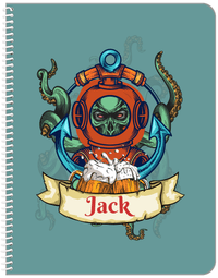 Thumbnail for Personalized Pirates Notebook - Diver - Front View