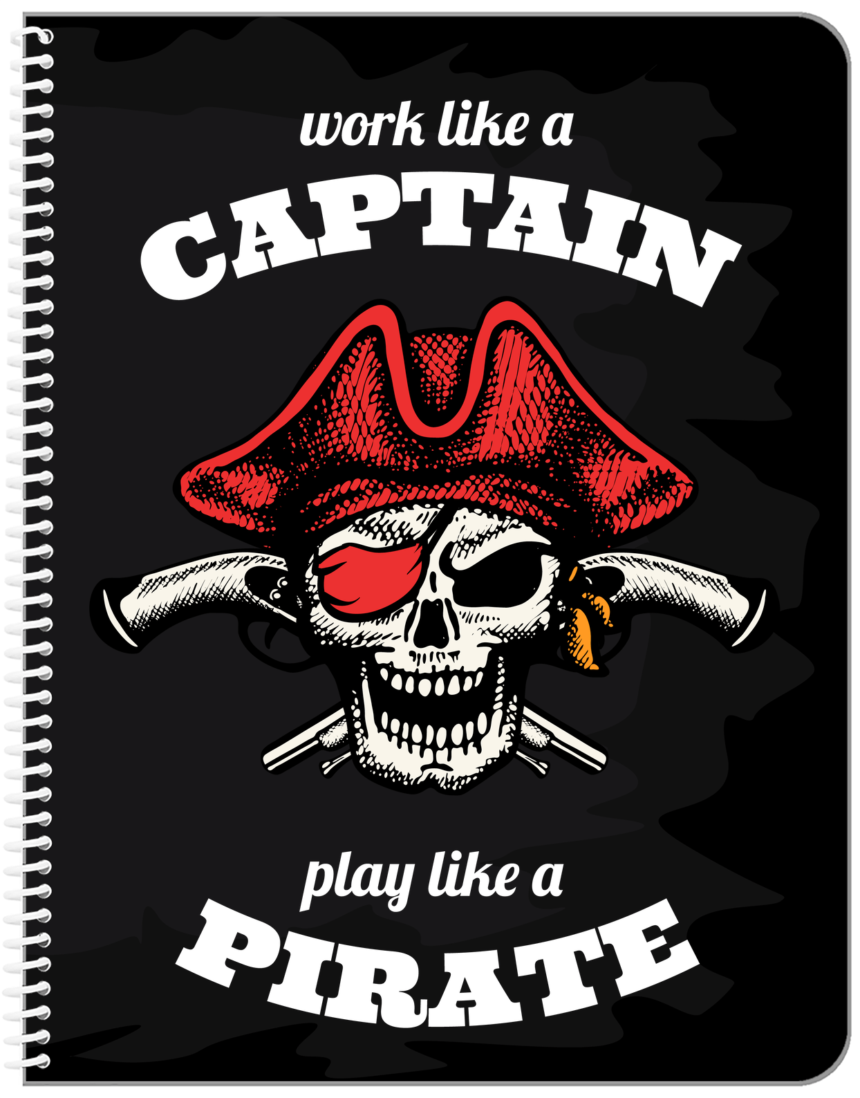 Pirates Notebook - Work Like a Captain - Front View