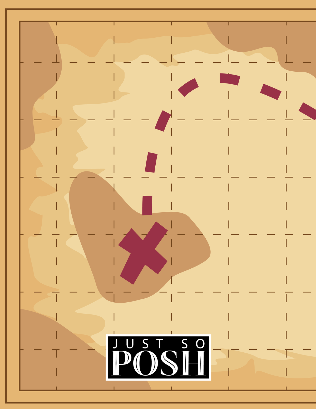 Pirates Notebook - Treasure Map - Back View