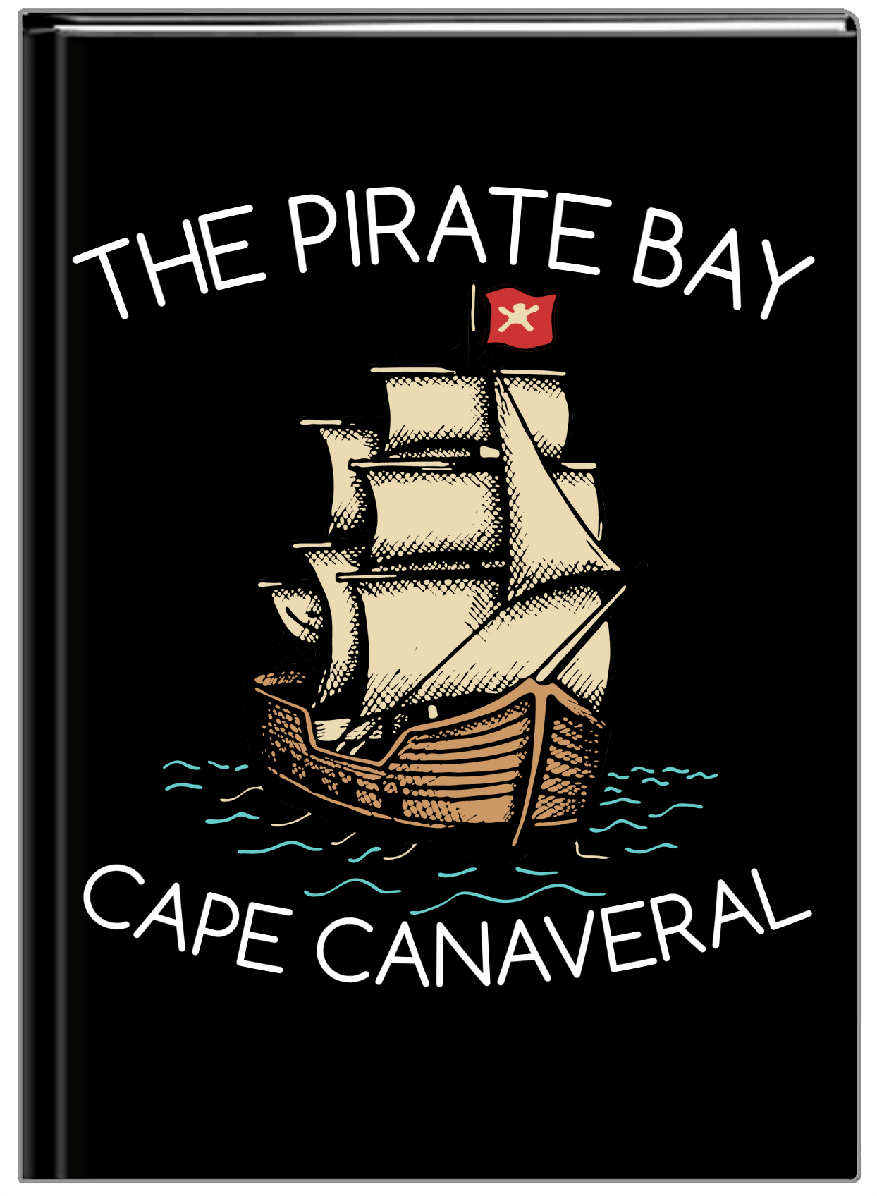 Personalized Pirates Journal - Pirate Ship - Front View