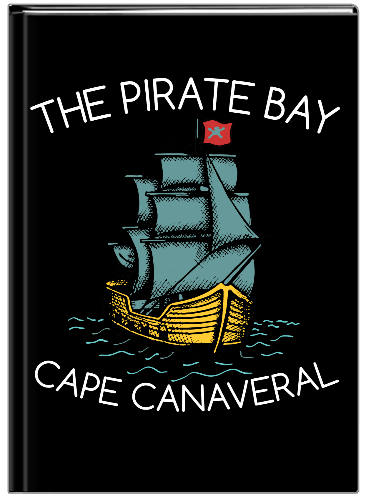 Personalized Pirates Journal - Pirate Ship - Front View
