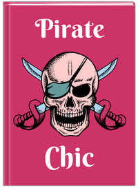 Thumbnail for Personalized Pirates Journal - Pirate Chic - Front View