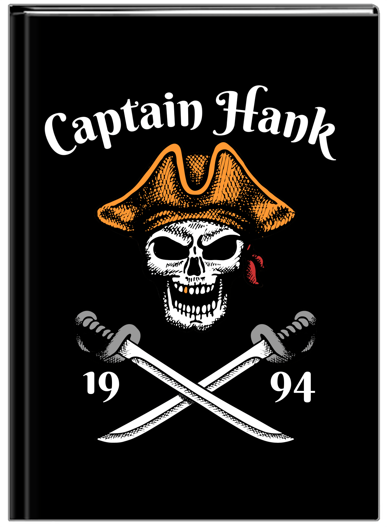Personalized Pirates Journal - Captain - Front View