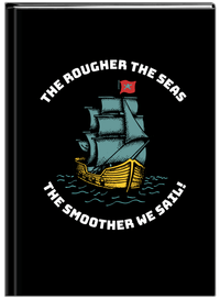 Thumbnail for Personalized Pirates Journal - The Rougher The Seas - Front View