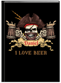 Thumbnail for Personalized Pirates Journal - I Love Beer - Front View