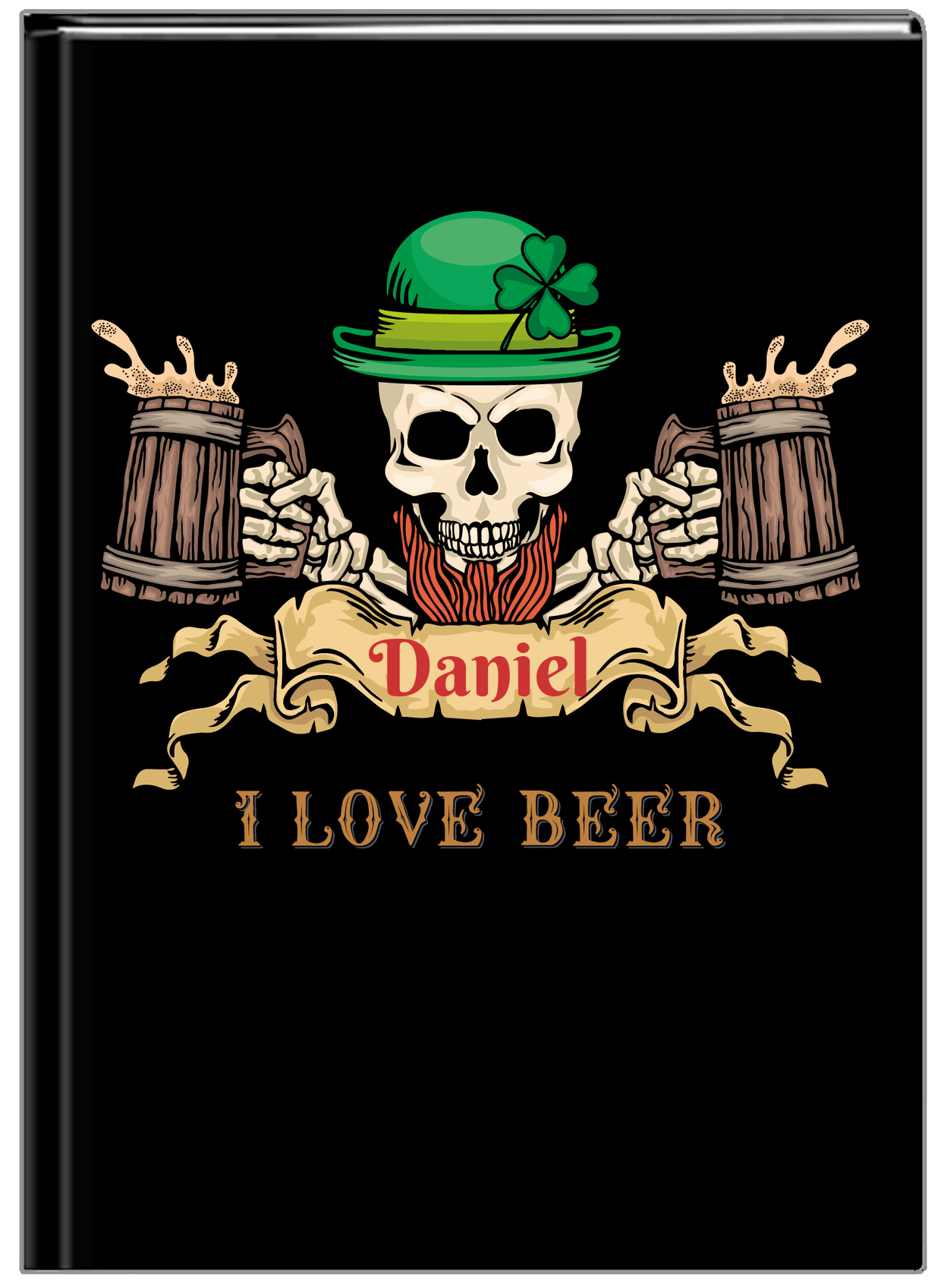 Personalized Pirates Journal - I Love Beer - Front View