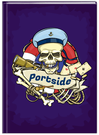 Thumbnail for Personalized Pirates Journal - Purple Background - Front View