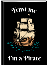 Thumbnail for Personalized Pirates Journal - Trust Me I'm A Pirate - Front View