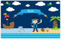 Thumbnail for Personalized Pirate Placemat - Boy Pirate with Sword I - Asian Boy -  View