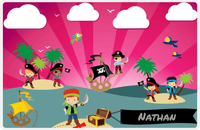 Thumbnail for Personalized Pirate Placemat - Boy Pirate with Sword VII - Redhead Boy -  View
