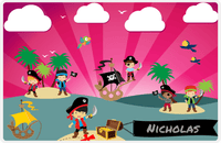 Thumbnail for Personalized Pirate Placemat - Boy Pirate with Sword VII - Asian Boy -  View