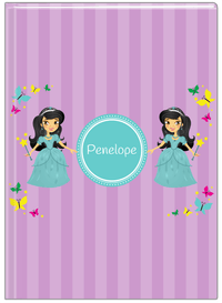 Thumbnail for Personalized Princess Journal VII - Purple Background - Asian Princess - Front View
