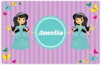 Thumbnail for Personalized Princess Placemat VII - Purple Background - Asian Princess -  View