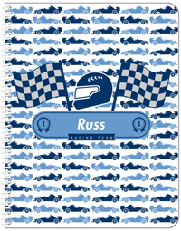 Thumbnail for Personalized Racecar Notebook VII - Racing Team II - Front View