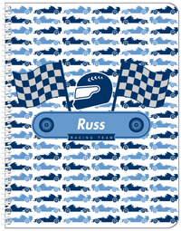 Thumbnail for Personalized Racecar Notebook VII - Racing Team III - Front View