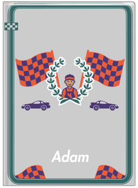 Thumbnail for Personalized Racecar Journal I - Car II - Front View