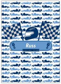 Thumbnail for Personalized Racecar Journal VII - Racing Team I - Front View