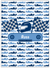 Thumbnail for Personalized Racecar Journal VII - Racing Team III - Front View