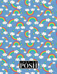 Thumbnail for Personalized Rainbows Notebook I - Square Nameplate - Back View