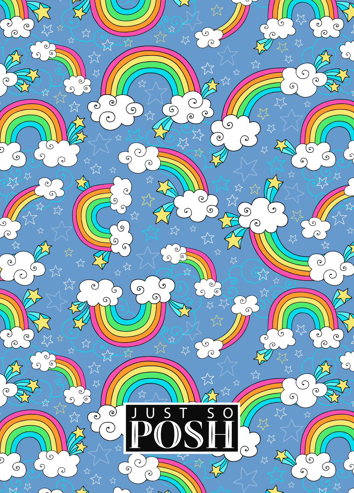 Personalized Rainbows Journal I - Circle Ribbon Nameplate - Back View
