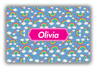 Thumbnail for Personalized Rainbow Canvas Wrap & Photo Print I - Decorative Rectangle Nameplate - Front View