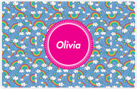 Thumbnail for Personalized Rainbow Placemat I - Circle Nameplate -  View